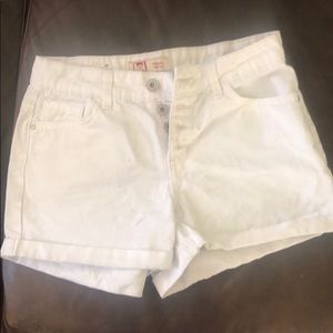 L.e.i Tatum  high rise white shorts